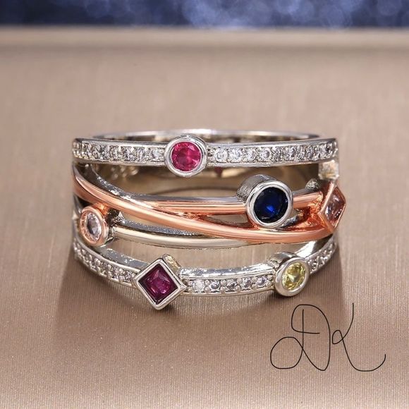 Rosegold eternity wedding band - Picture 2 of 4